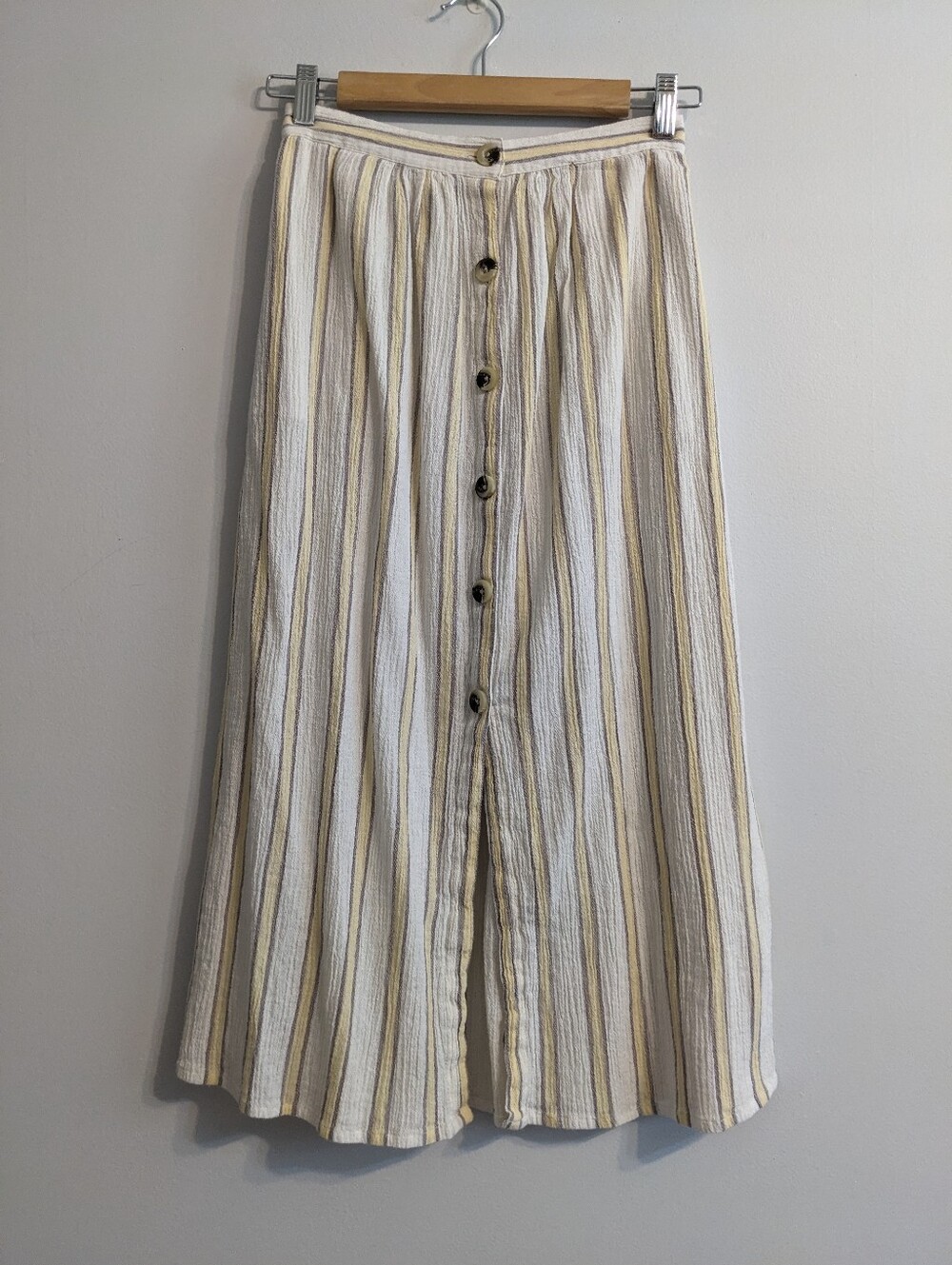 Topshop Button-front Crepe Midi Skirt | Small